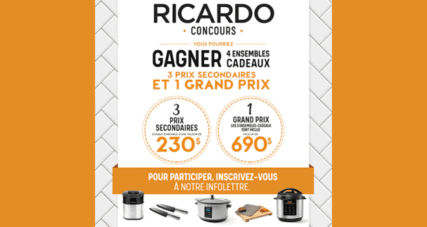 4 ensembles cadeaux de produits Ricardo