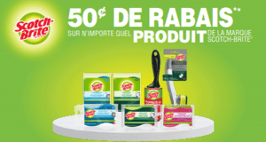 Coupon de 0.50 $ sur n’importe quel produit Scotch-Brite