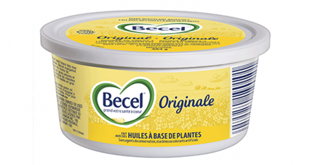 Coupon rabais de 1$ sur la margarine Becel (tout format)