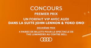 Forfaits VIP dans la suite John Lennon & Yoko Ono (3000$/chaque)