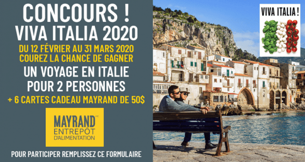 Gagnez Un voyage d’une semaine pour deux en Italie