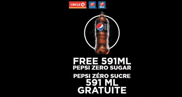 Obtenez gratuitement une Pepsi Zéro Sucre 591 mL