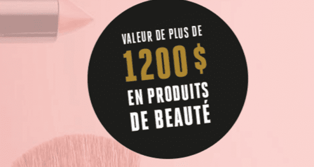 Panier cadeau beauté d’une valeur de 1225 $