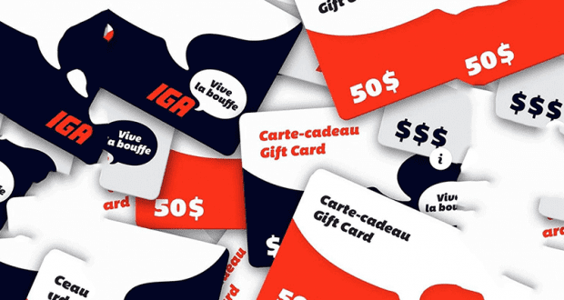 10 cartes-cadeaux de 100$ chez IGA