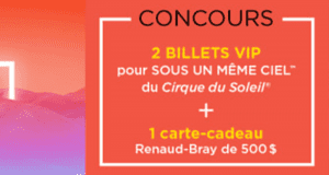 Carte-cadeau Renaud-Bray de 500 $ + 2 billets VIP de 500 $
