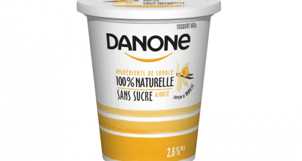 Coupon de 1$ à l'achat d'un pot de 650g de Danone Naturel