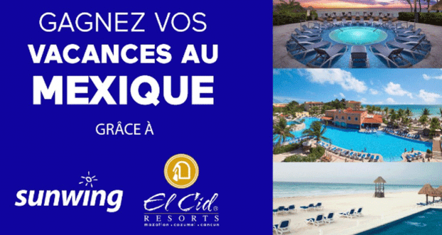 Gagnez un Forfait vacances tout compris pour deux personnes