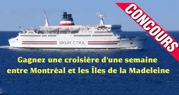 Gagnez une croisière d'une semaine pour deux personnes