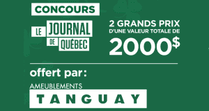 Télévision (valeur 923.99$) Ou tablette (valeur 989.18$)