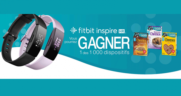 1 000 dispositifs de suivi de mise en forme Fitbit Inspire