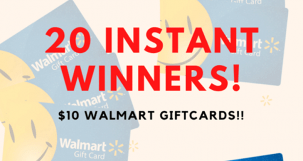 20 Cartes cadeaux Walmart de 10 $
