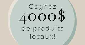 40 cartes cadeaux de 100$ d'entreprises québécoises