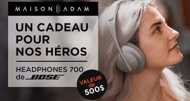 Casques d'écoute Headphone 700 de Bose (Valeur de 500$)