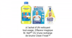 Coupon de 0.50$ à l’achat d’UN nettoyant tout-usage