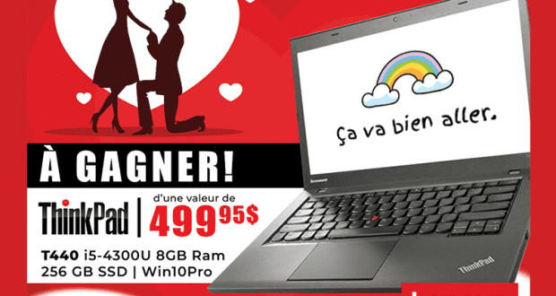 Gagnez Un portable Lenovo Thinkpad T440