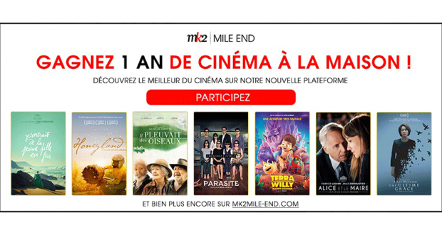 Gagnez un an de cinéma à la maison