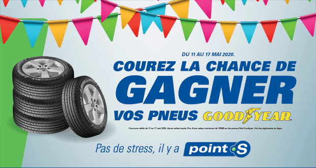 Un ensemble de 4 pneus d'été de marque Goodyear