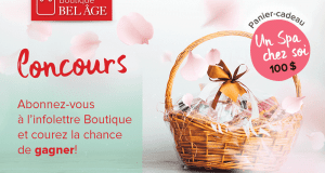 Un panier-cadeau "UN SPA CHEZ SOI"