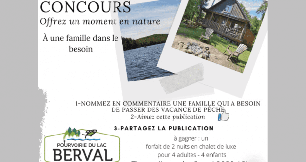 Un séjour de 2 nuits en famille à la Pourvoirie du Lac Berval