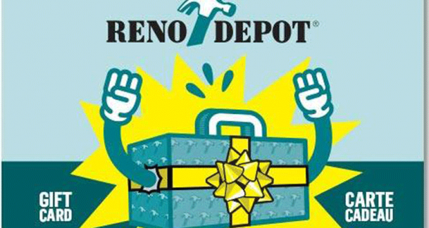 Une carte-cadeau de 500$ chez Réno-Dépot