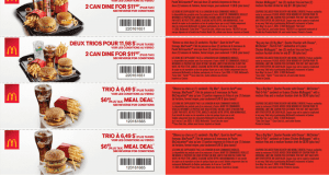Coupons rabais McDonald’s à imprimer