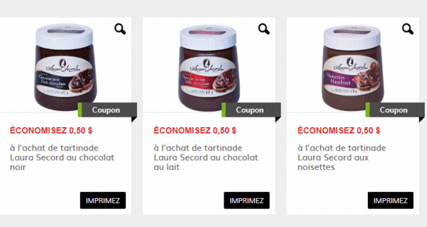 Coupons rabais sur les tarinades Laura Secord