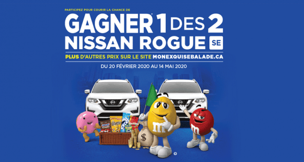 Gagnez 1 des 2 Nissan Rogue SE 2020 (30000$ chacun)