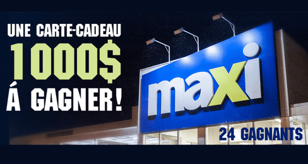 Gagnez 1 des 24 cartes-cadeaux de 1000$ chacune