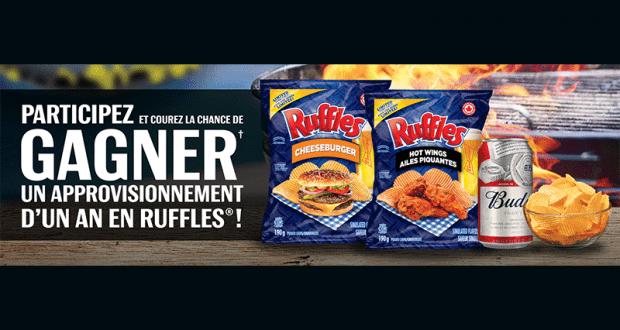 Gagnez 1 des 25 approvisionnements d’un an en Ruffles