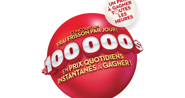 Gagnez plus de 100 000 $ en prix quotidiens instantanés