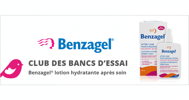 Lotion hydratante après soin de Benzagel à tester