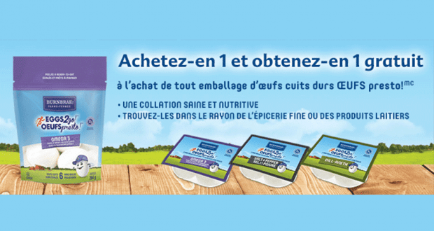 OEUFS presto Achetez-en 1 et obtenez-en 1 gratuit