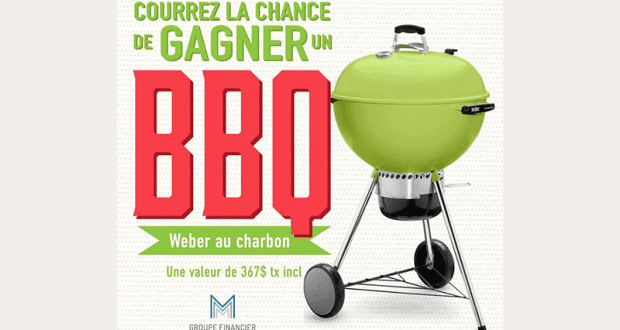 Un BBQ Weber au charbon d'une valeur de 367 $