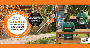 Un Ensemble Big Green Egg Large (Valeur de 2366 $)