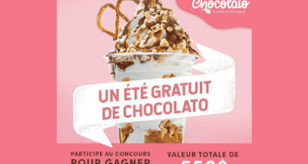 1 été complet gratuit de Chocolato (Valeur de 550$)