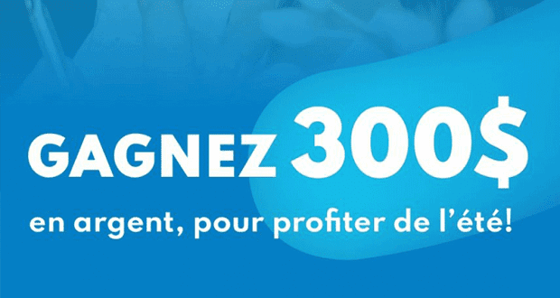 300$ en argent comptant