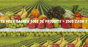 500$ de produits + 250$ cash