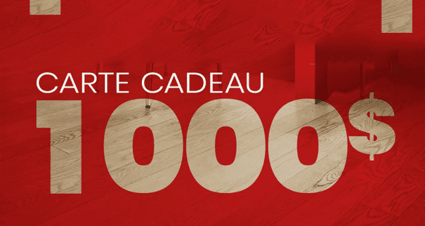 Carte-cadeau prépayée de 1 000$