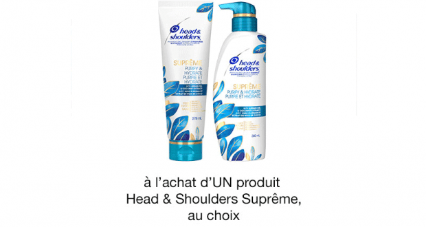 Coupon de 1$ à l’achat d’UN produit Head & Shoulders Suprême