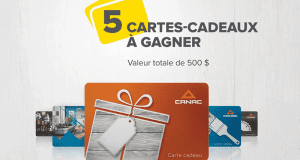 Gagnez 5 cartes-cadeaux Canac de 100 $ chacune