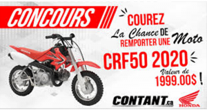 Gagnez Une moto Honda tout terrain CRF50 2020