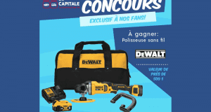 Gagnez Une polisseuse sans fil DeWalt d'une valeur de 500 $