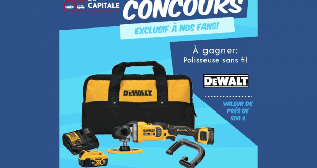 Gagnez Une polisseuse sans fil DeWalt d'une valeur de 500 $