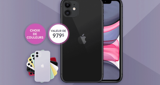 Gagnez un IPhone 11 64GB 2020 par Apple