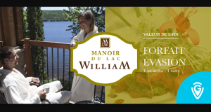 Gagnez un forfait détente de 4 nuits au Manoir du Lac William