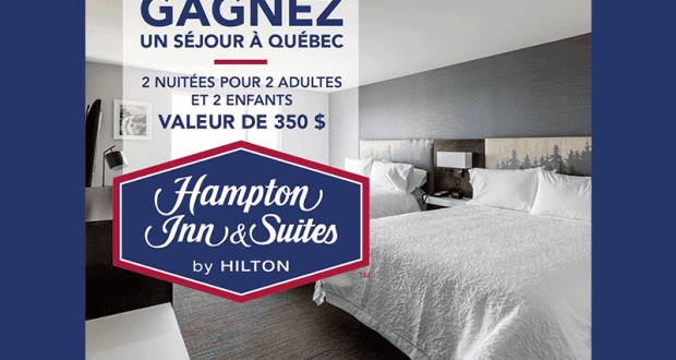 Séjour de 2 nuits en famille au Hampton Inn & Suites à Beauport