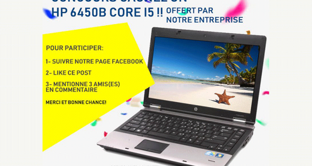 Un HP 6450B Core i5 offert par ETek laptop liquidation