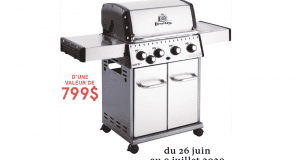 Un barbecue Broil King 50 000 BTU 644 po² de 799$
