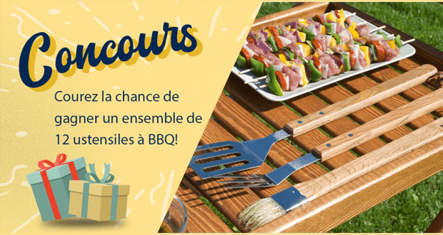 Un tout nouvel ensemble d’ustensiles à BBQ de 12 pièces