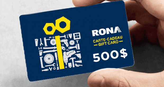 Une Carte-cadeau RONA d'une valeur de 500$